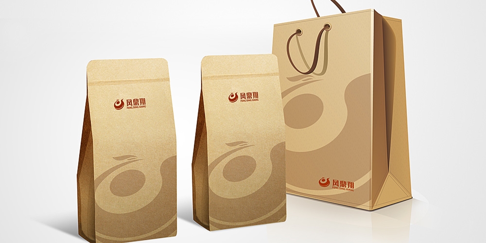 凤鼎祥茶叶包装设计纸袋装_高瑞品牌_北京包装设计