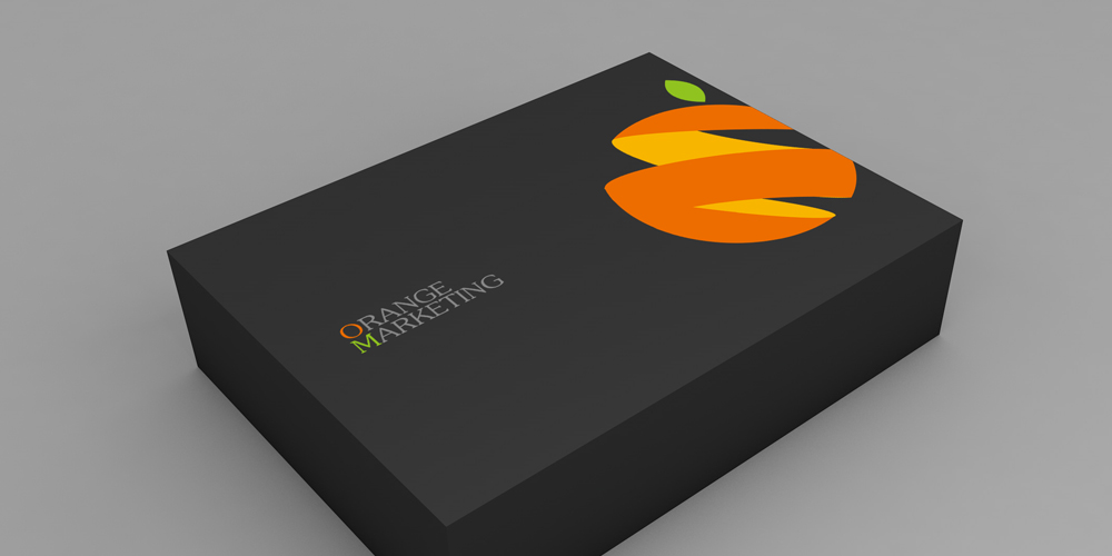 橙子马克厅媒体平台LOGO设计应用礼盒包装_北京logo设计_北京vi设计_高瑞品牌